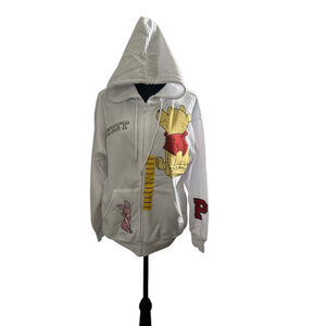 Women's White Winnie the Pooh Hoodie, Size Medium
